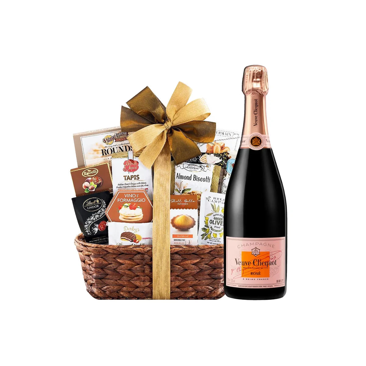 Veuve Clicquot Rose With Bon Appetit Gift Basket