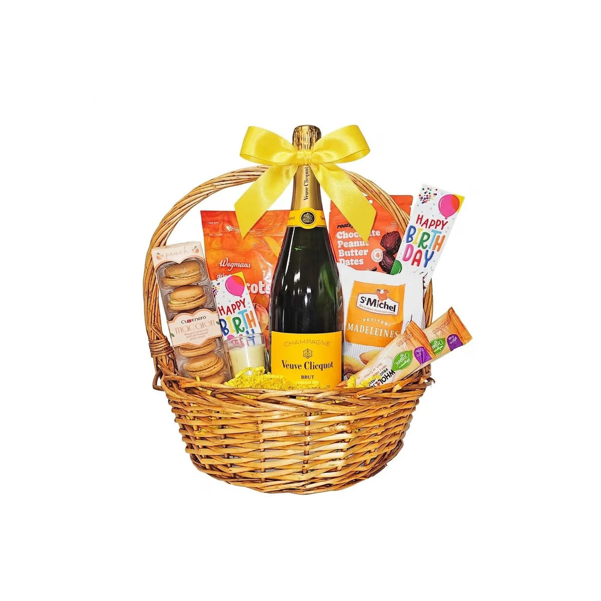 Veuve Clicquot Champagne with Birthday Gift Basket