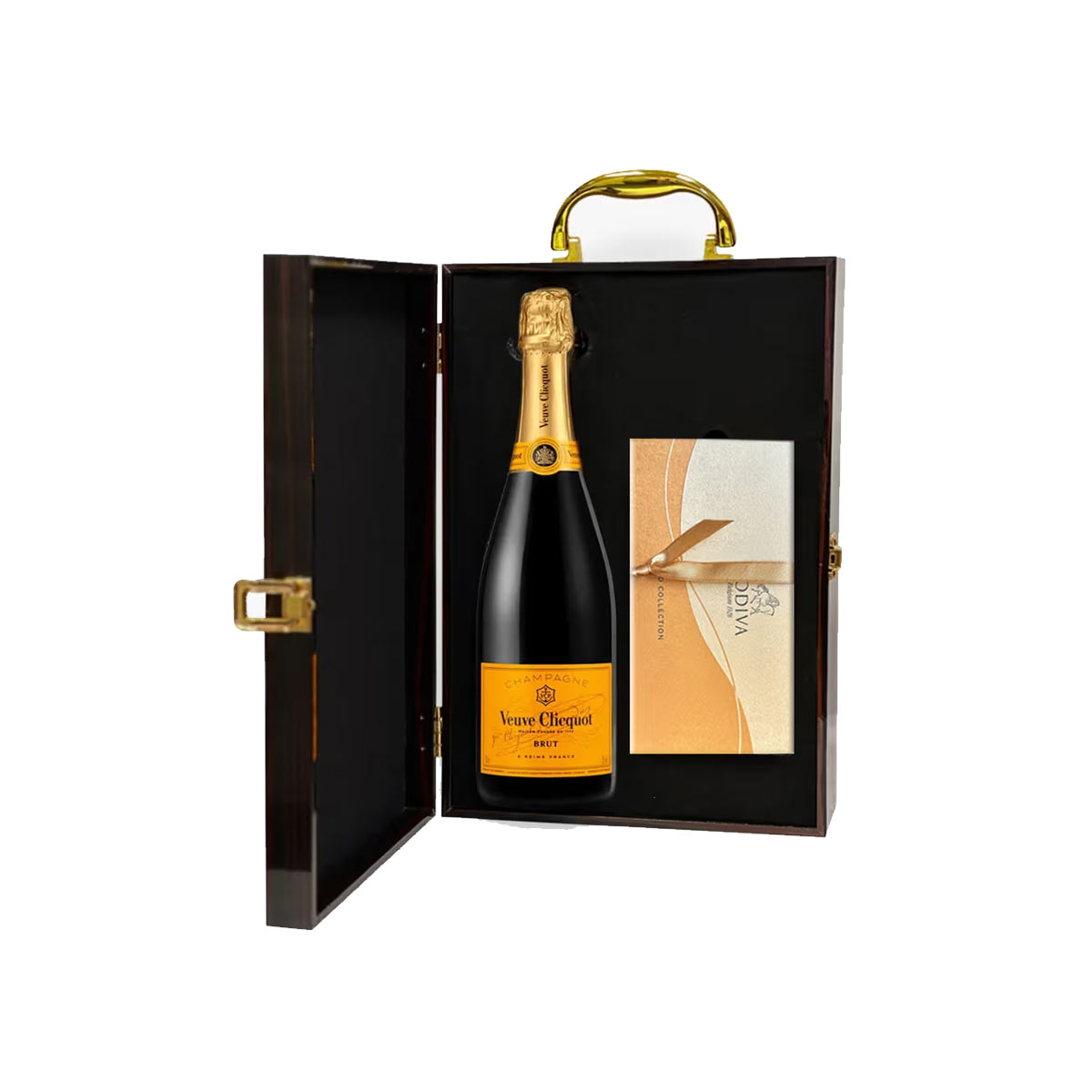 Veuve Clicquot Brut Champagne And Godiva 8 Pc Chocolate Gift Box