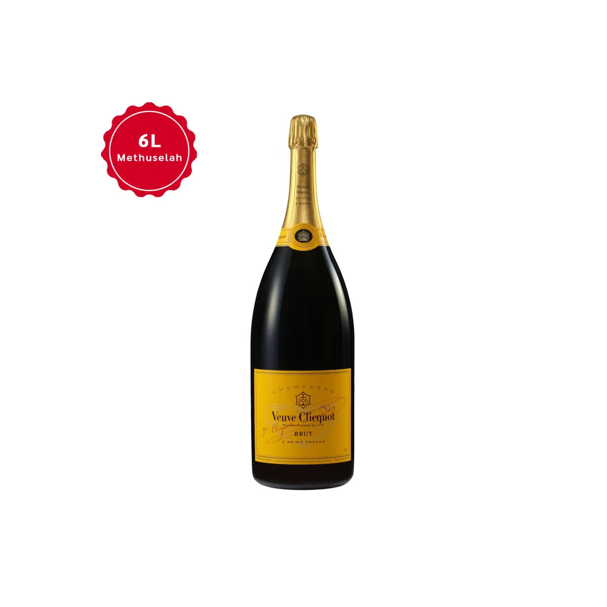 Veuve Clicquot Brut Yellow label 6 Liter(Methuselah Or Double Jeroboam)