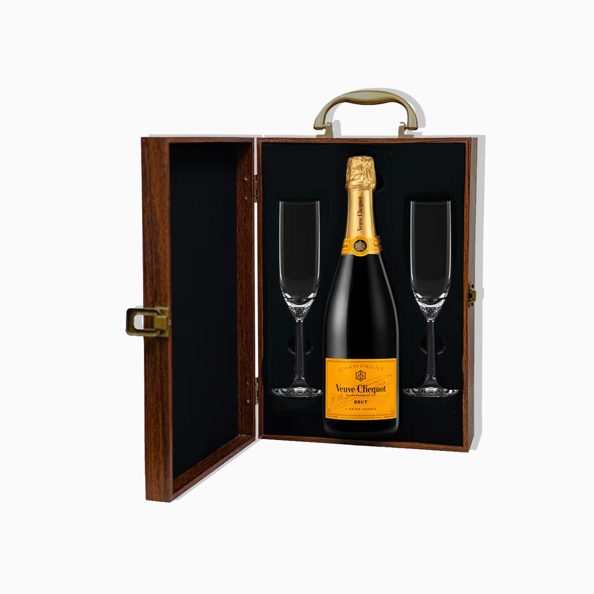 Veuve Clicquot Champagne And Flutes Gift Set