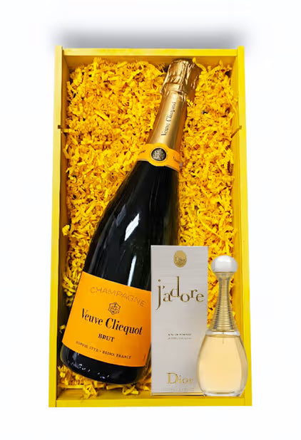 Veuve Clicquot Brut and Dior J'adore Perfume Gift Set