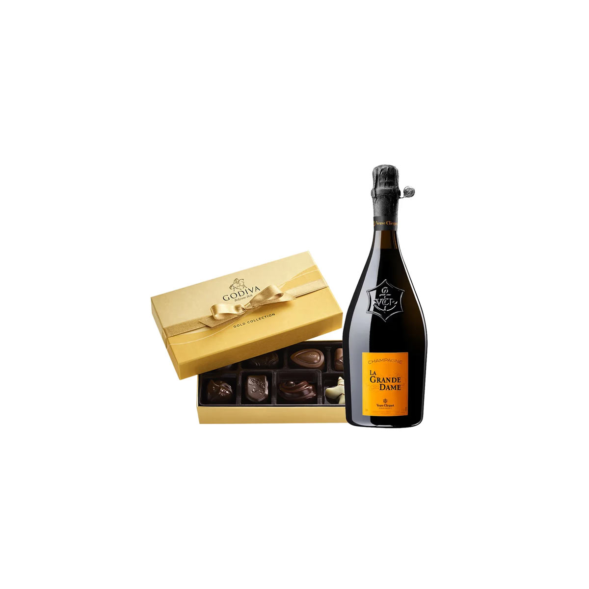 Veuve Clicquot Rose & Godiva Chocolates Gift Set