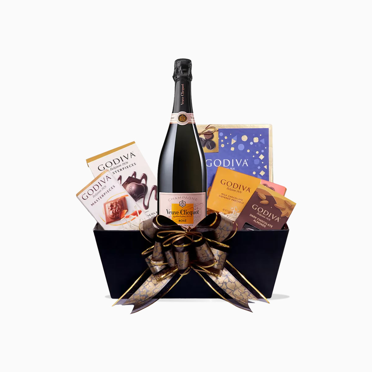 Veuve Clicquot Brut Champagne & Godiva Chocolates Gift Basket