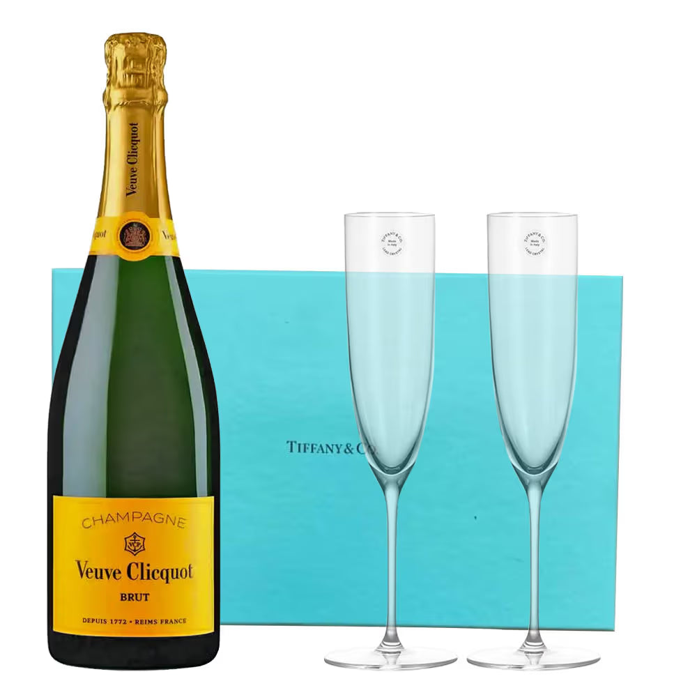 Veuve Clicquot Brut Champagne And Tiffany & Co. Flute Gift Set