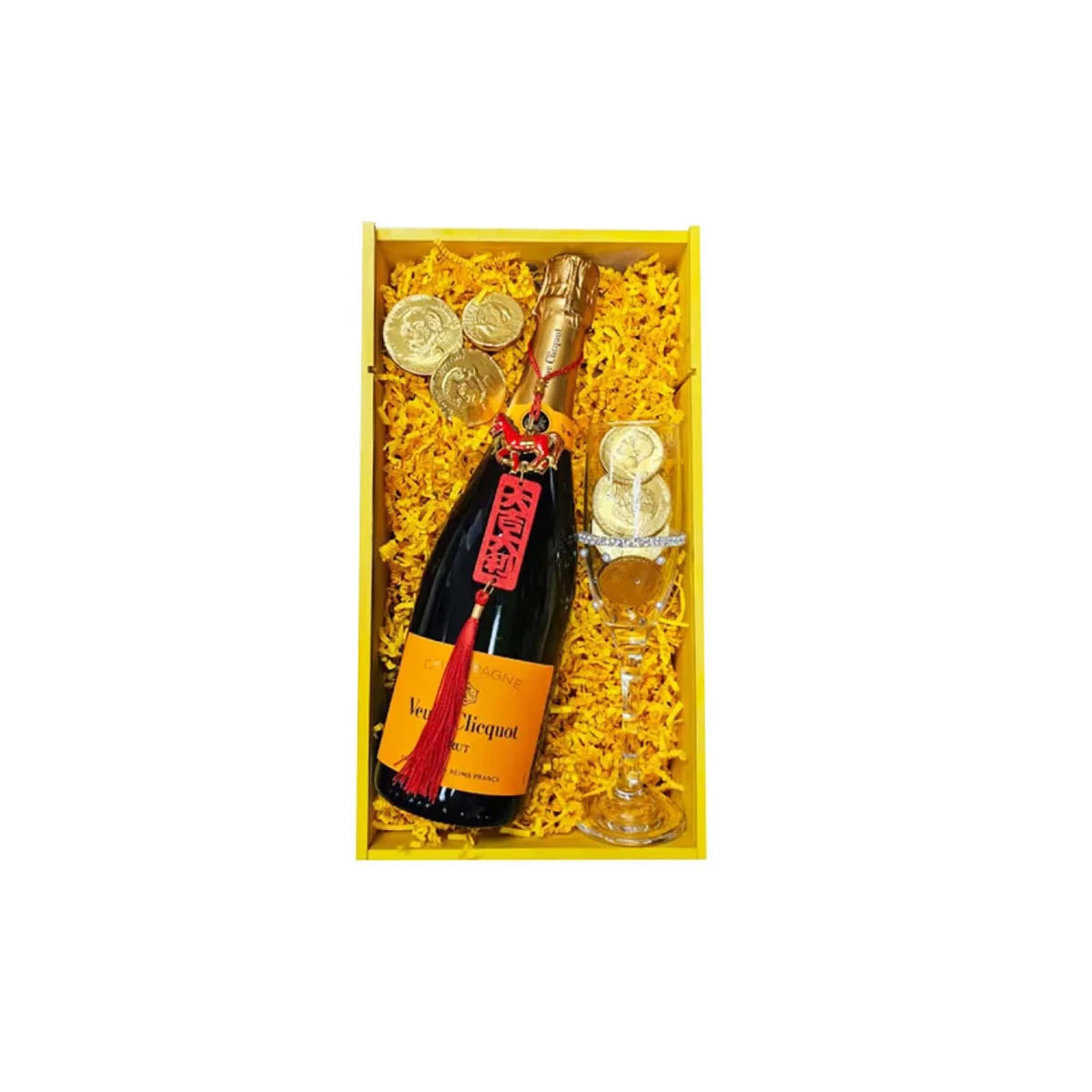 Veuve Clicquot Champagne Good luck Gift Box
